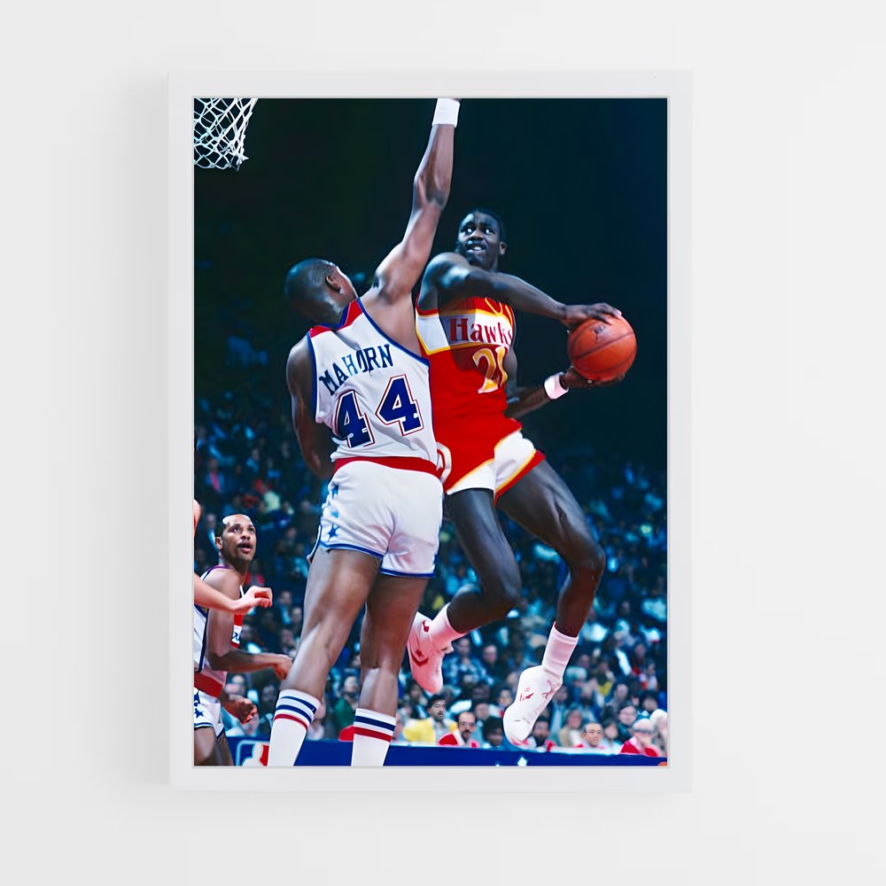 Poster Volée Céleste – affiche Basketball (vue 3)
